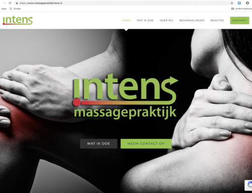 Massagepraktijk Intens online zichtbaar!